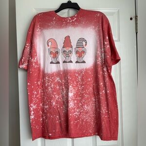 Gildan Red Gnome Graphic Short Sleeve Tee
